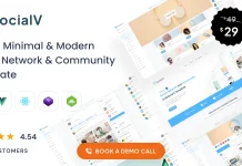 SocialV (v5.1.4) Vue 3, React Js, HTML Social Network Nulled