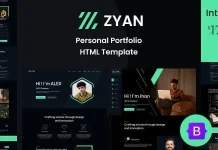 Zyan (v1.0) Personal Portfolio HTML Template Nulled